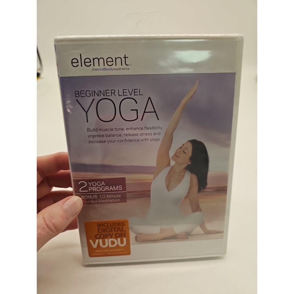 Element: Beginner Level Yoga DVD 2 Yoga Programs - New Sealed